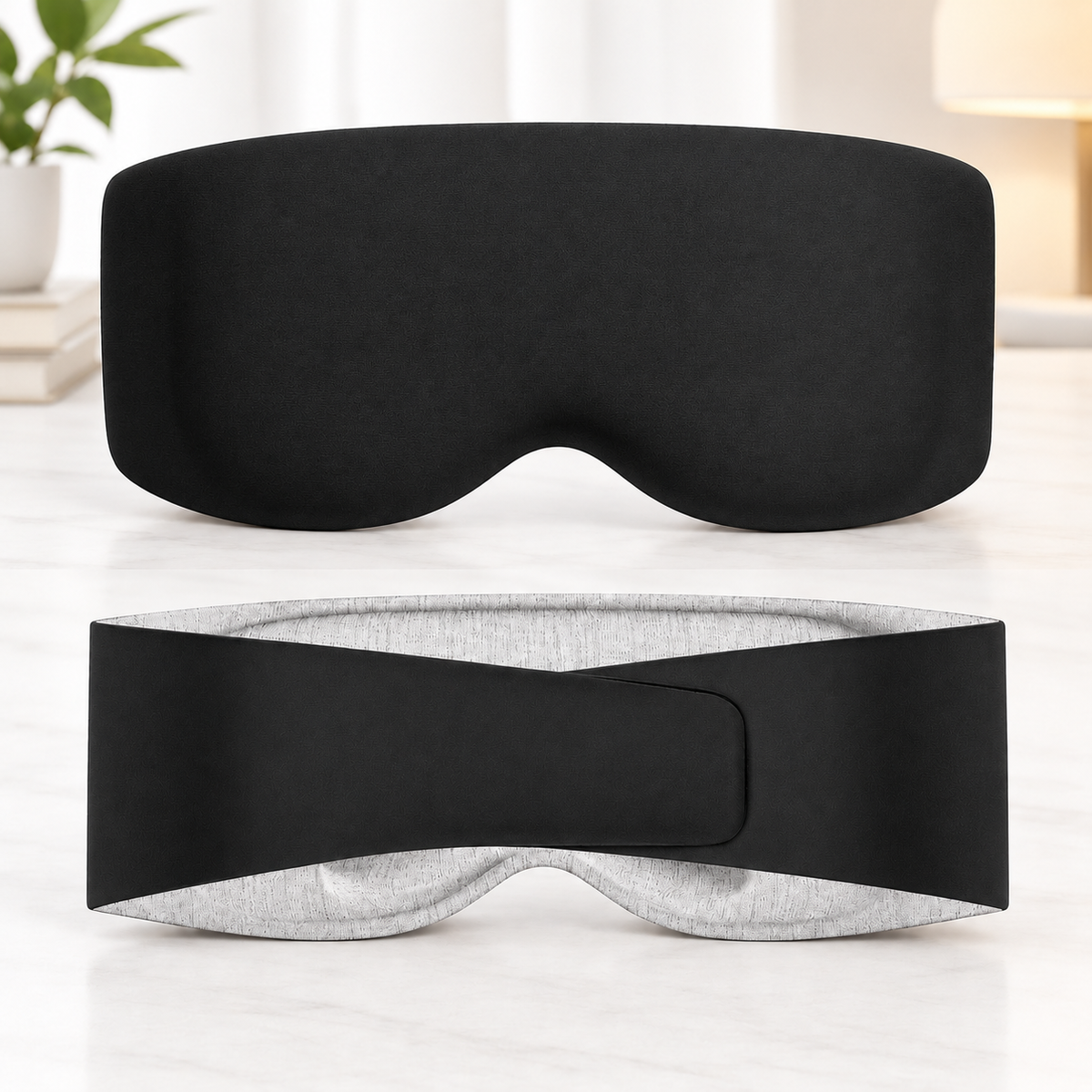 3D Weighted Sleep Eye Mask with Glass Beads