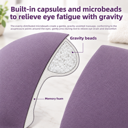 3D Weighted Sleep Eye Mask with Glass Beads